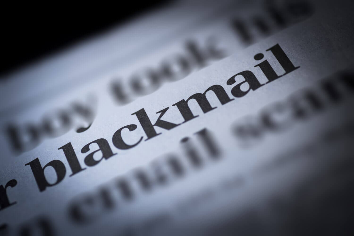 blackmail written