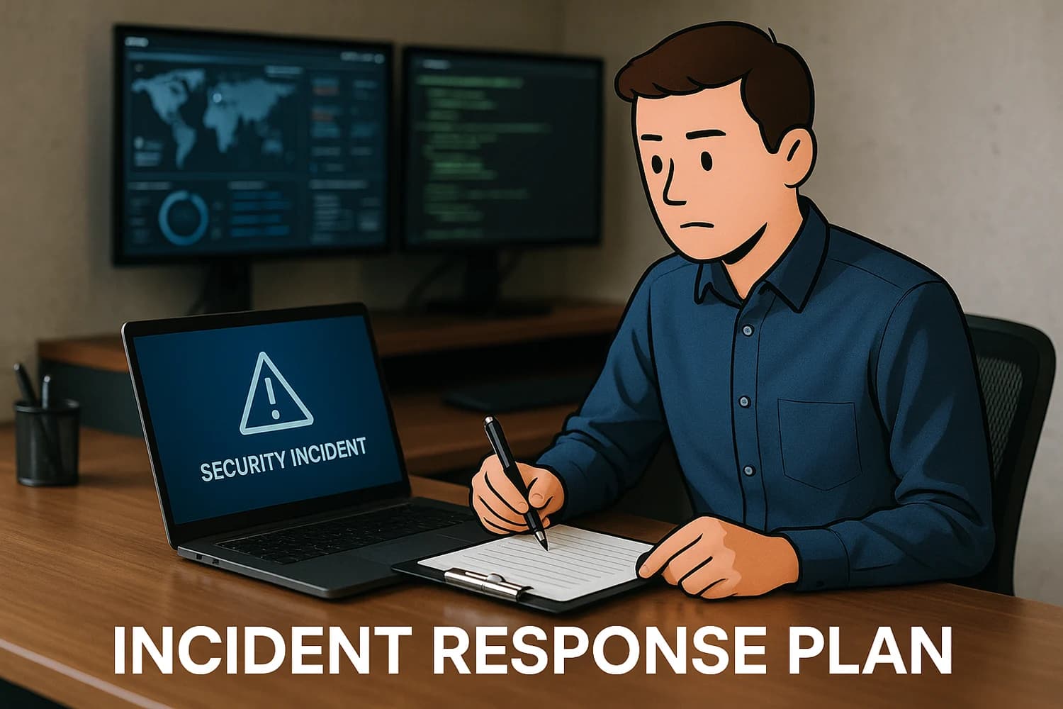 Professional realistic concept image for incident response planning