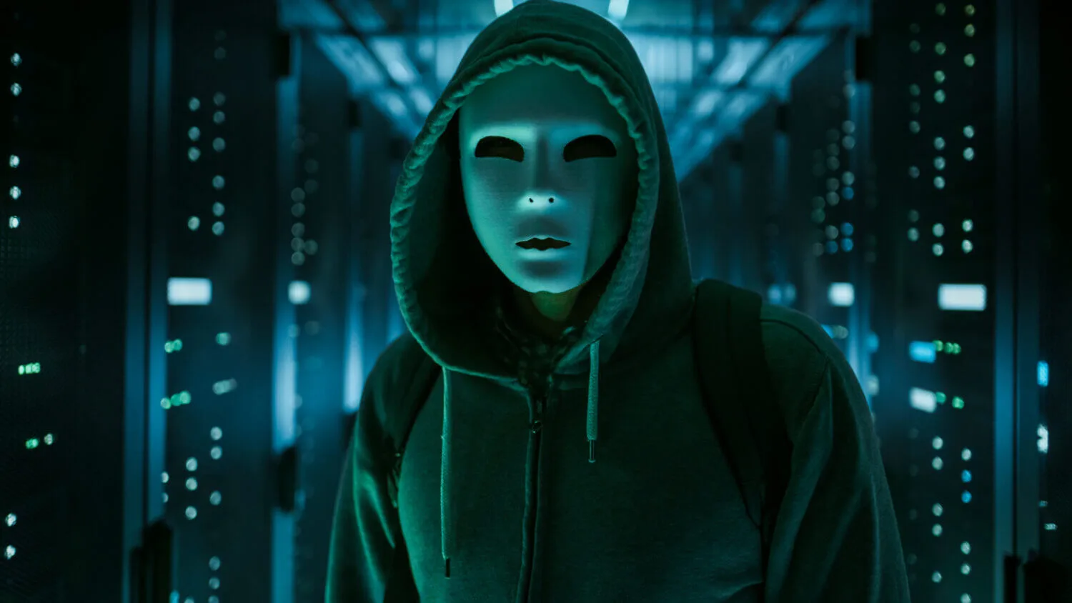 hacker in a mask