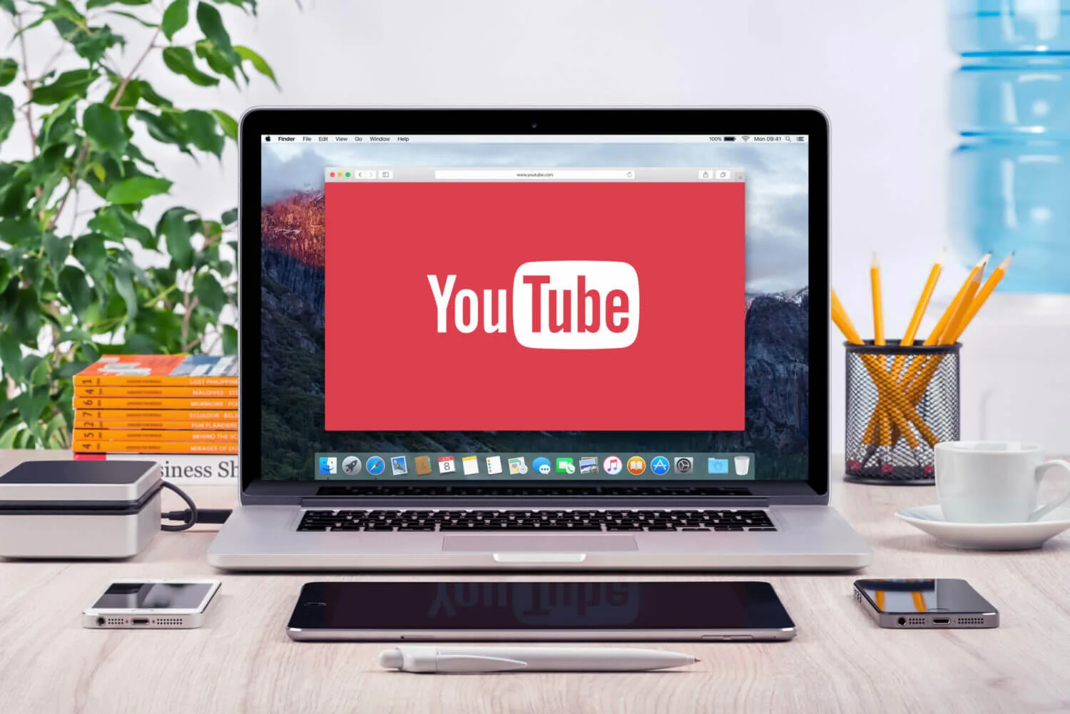 youtube on a computer