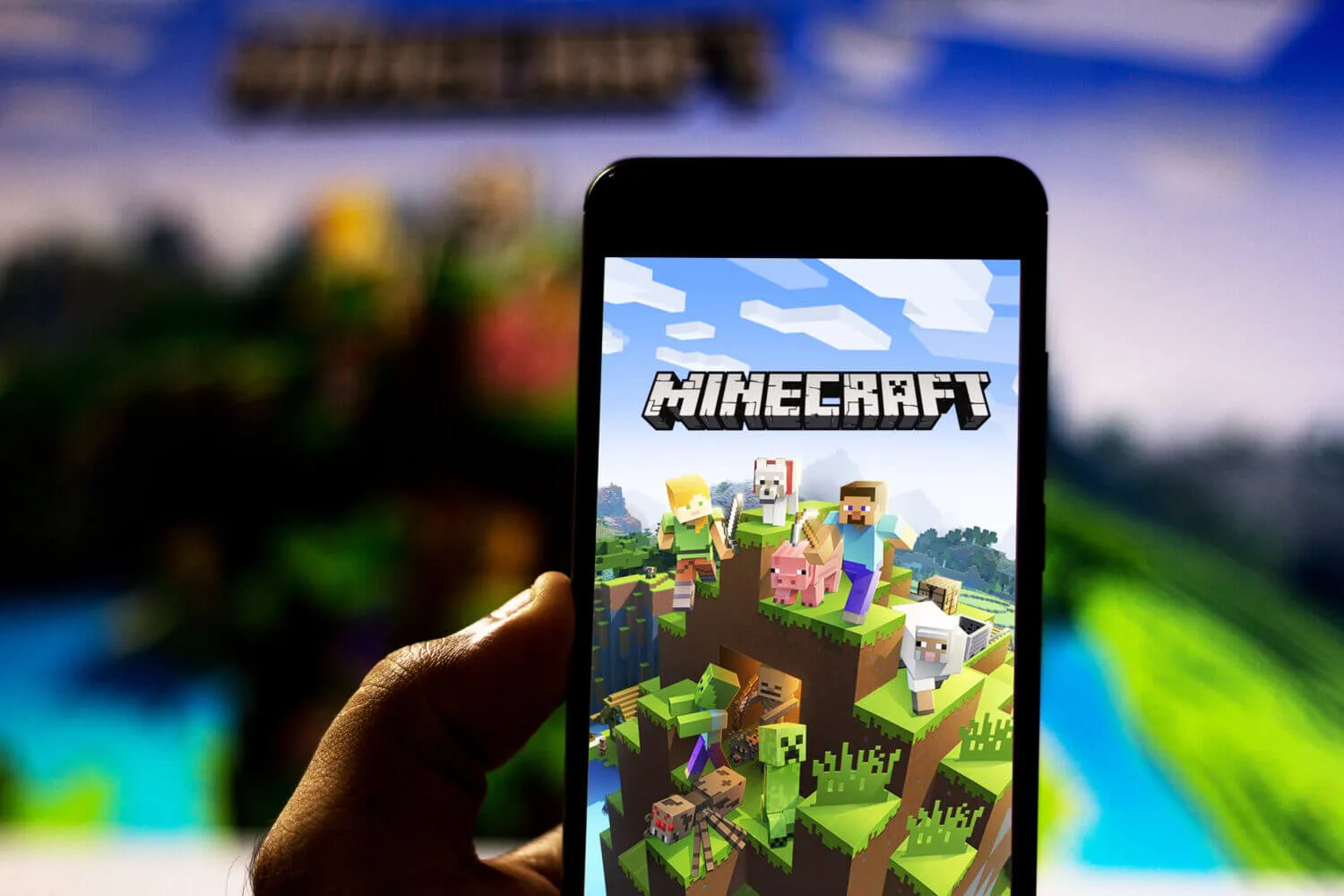 minecraft on a phone