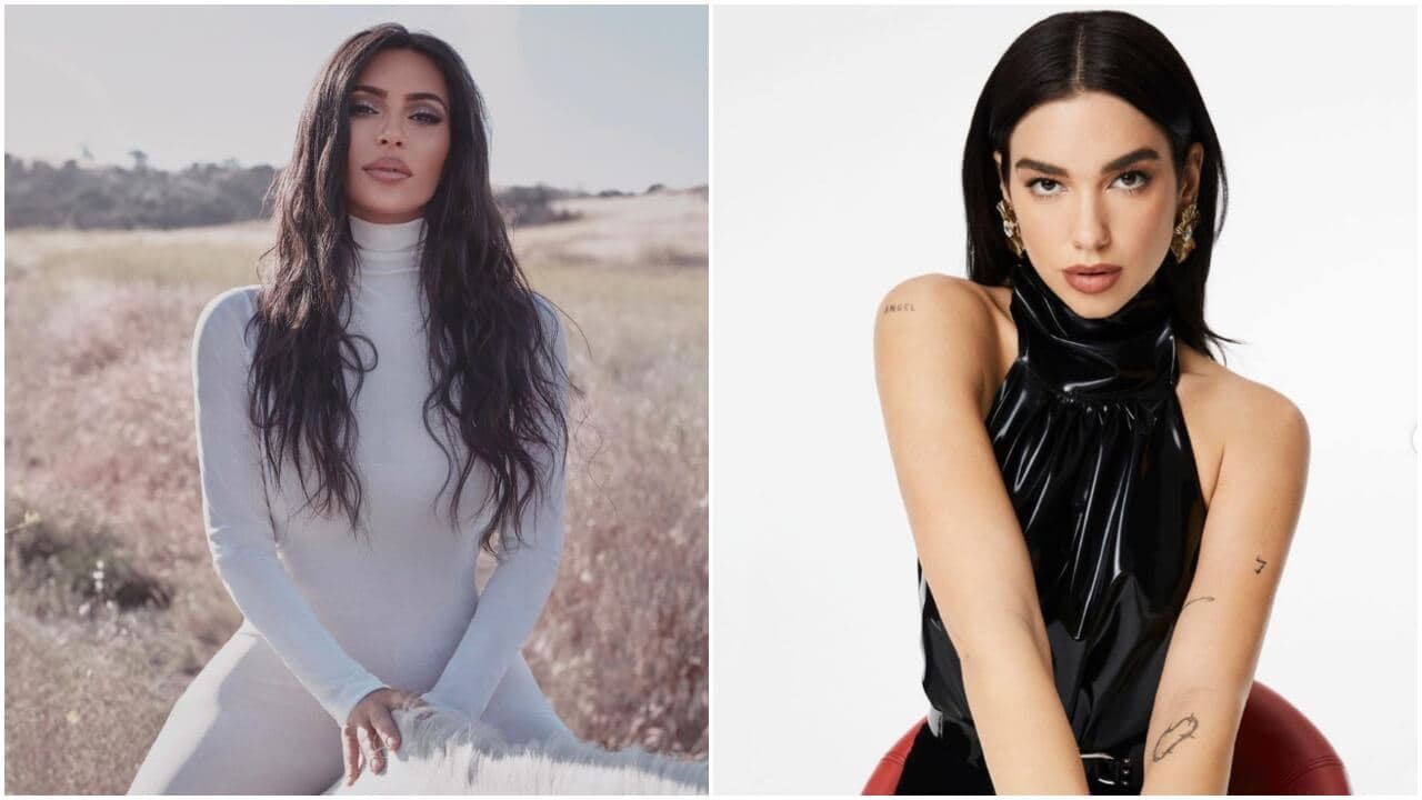 kim kardashian dua lipa