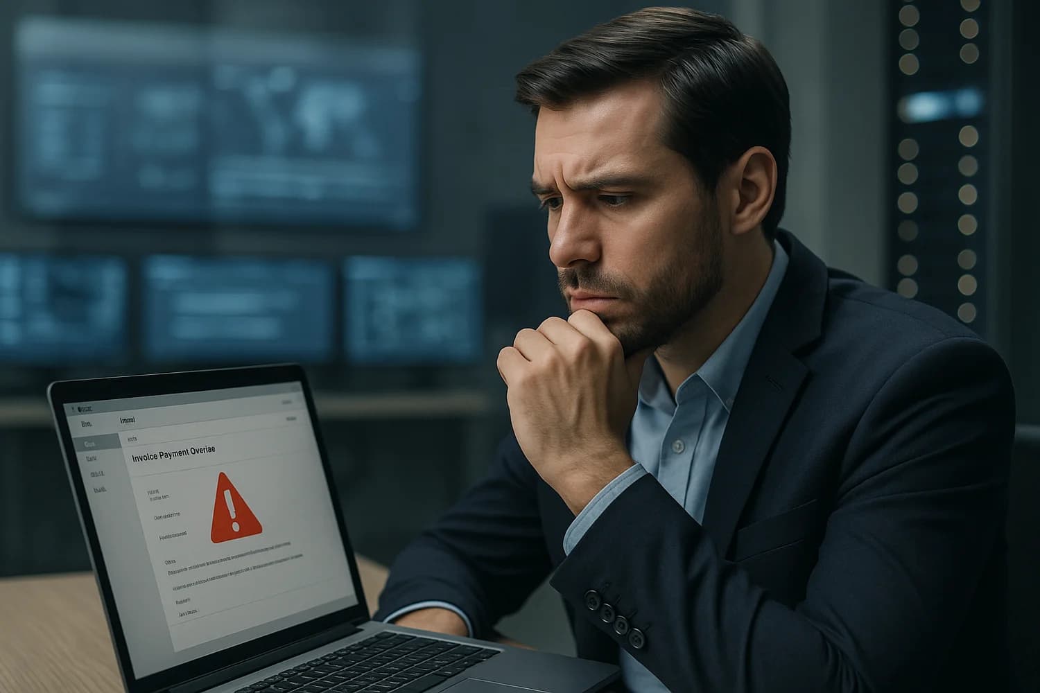 Professional realistic concept image for Business Email Compromise (BEC)