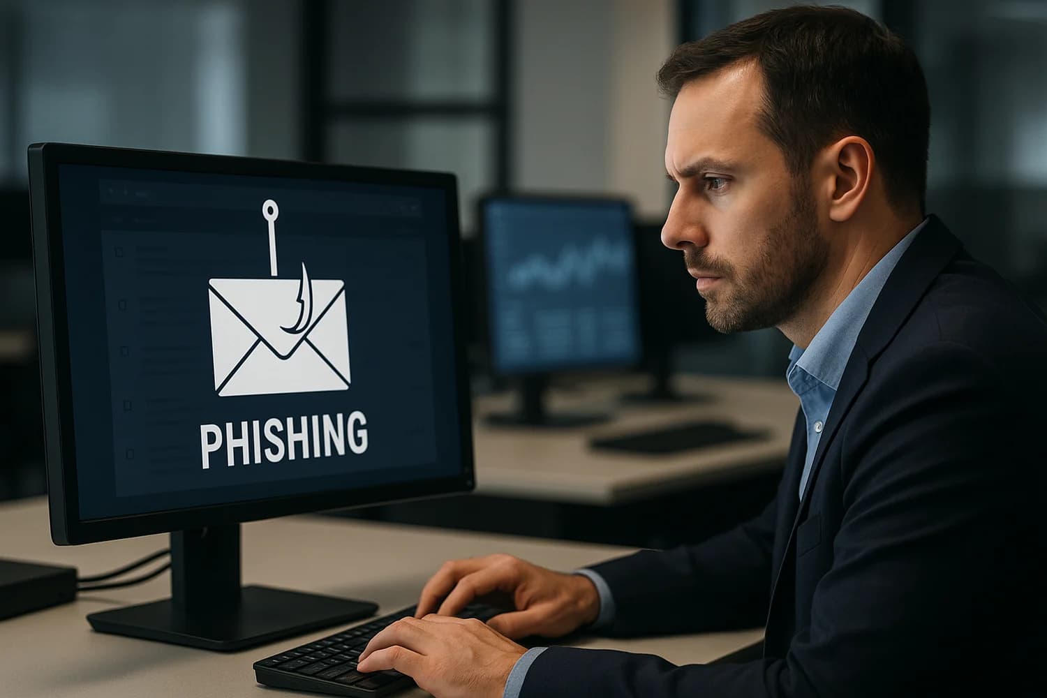 Professional realistic concept image for Phishing