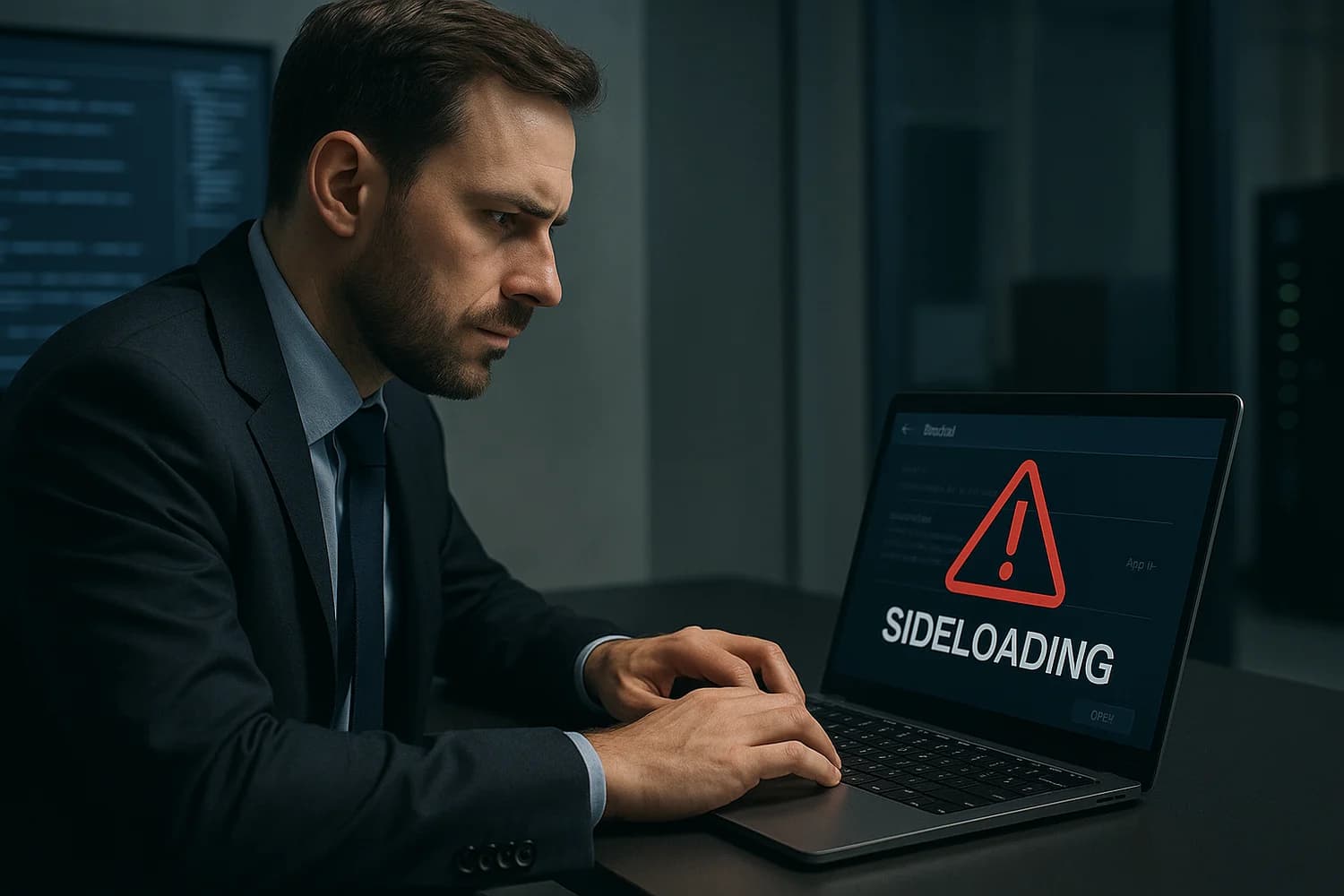 Professional realistic concept image for Sideloading