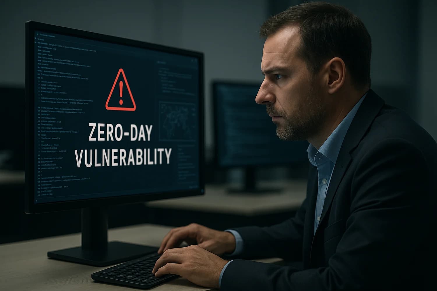 Professional realistic concept image for Zero-Day Vulnerability