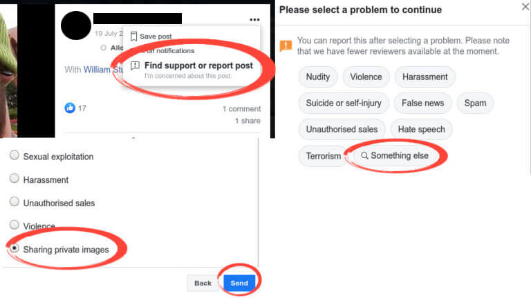 reported facebook photos