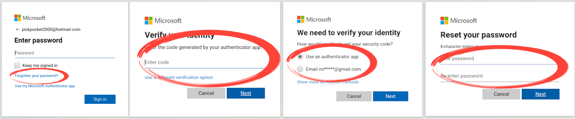 Comment récupérer un compte Microsoft piraté 23 Réinitialisation du compte Microsoft