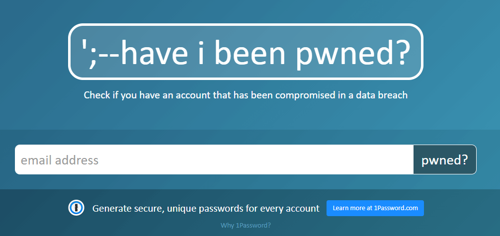 Have I Been Pwned