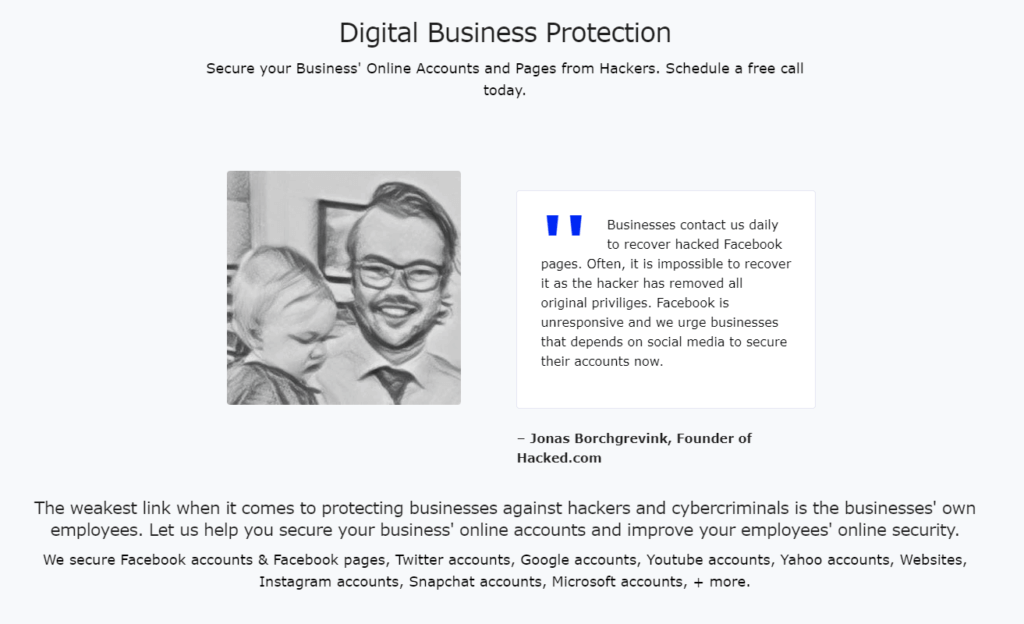 Hacked Business Protection